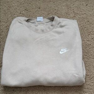 Nike Men's XXL Beige Crewneck Sweater